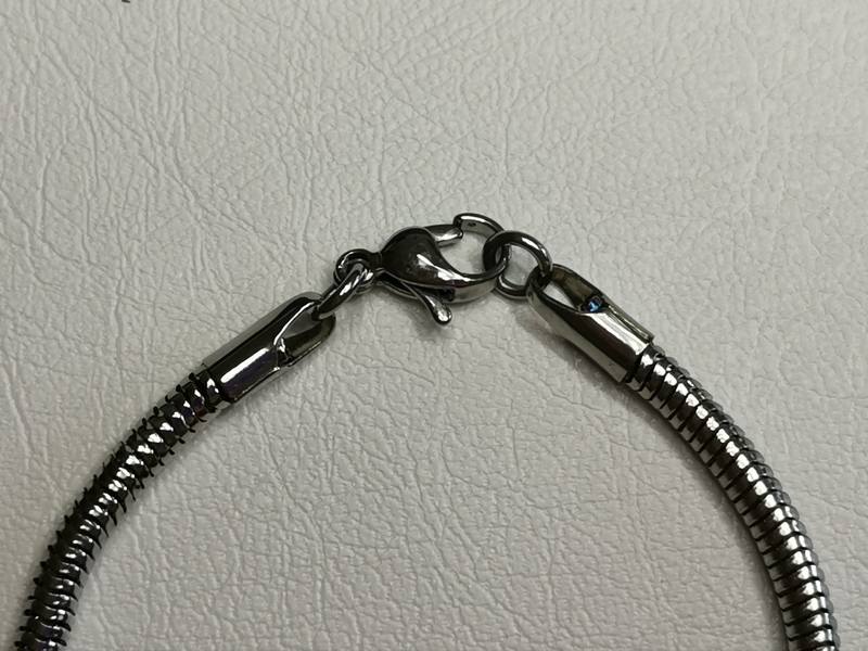 Řetízek z chirurgické oceli, kulatý hádek široký, ohebný