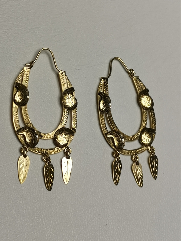 Luxusní zlaté naušnice ze žlutého zlata