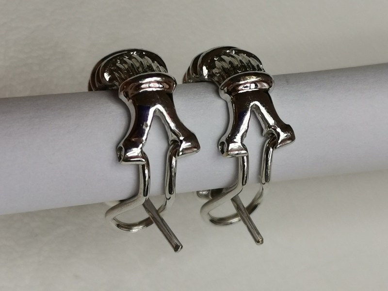 Luxusní zlaté naušnice z bílého zlata 