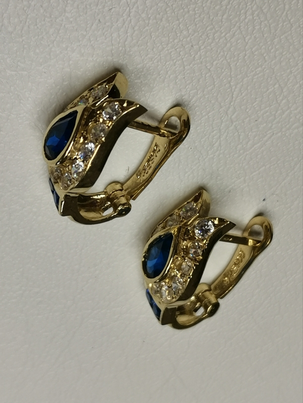 Luxusní zlaté naušnice ze žlutého zlata