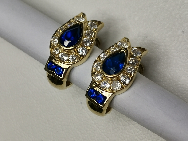 Luxusní zlaté naušnice ze žlutého zlata