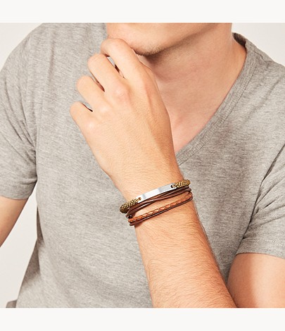 Pánský náramek Fossil JF02703040