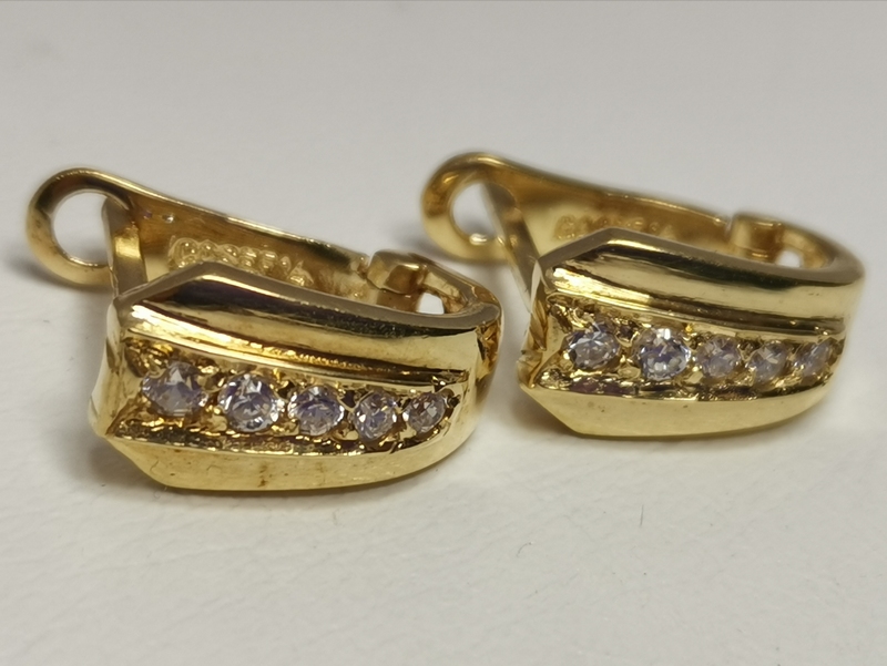 Luxusní zlaté naušnice ze žlutého zlata