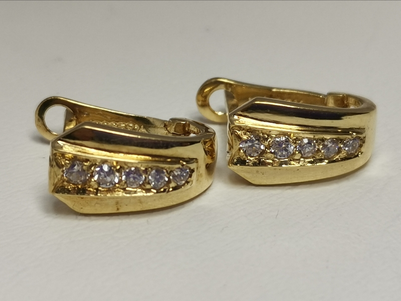 Luxusní zlaté naušnice ze žlutého zlata