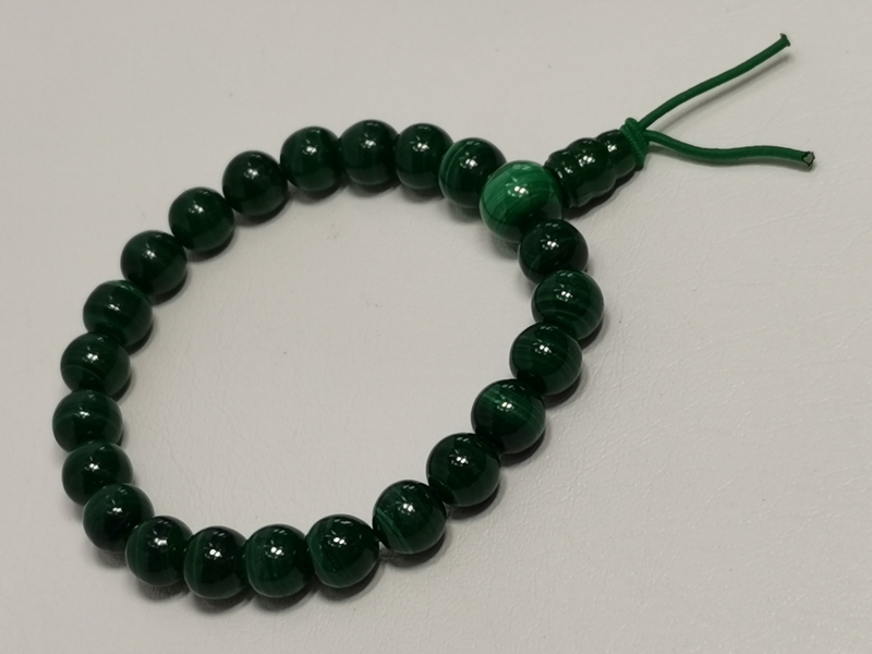 Buddhův energetický náramek, malachit