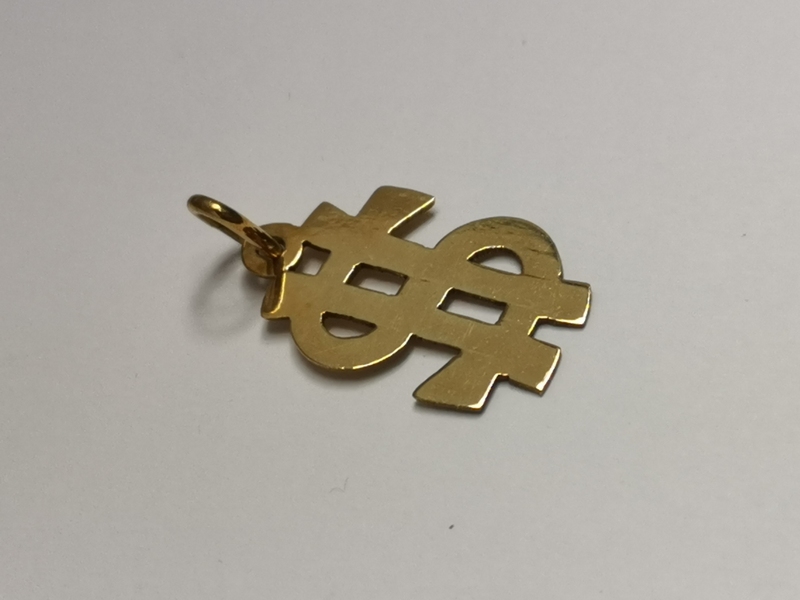 Zlatý přívěs dolar