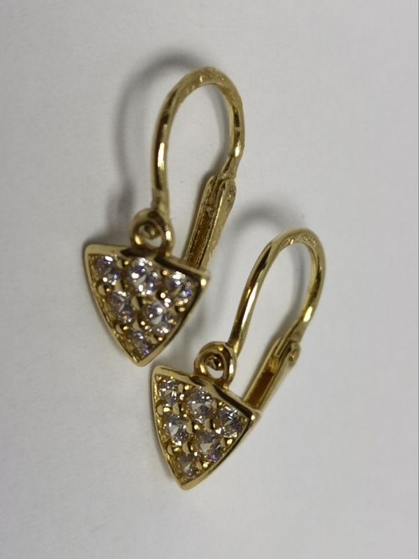 Zlaté dětské naušnice