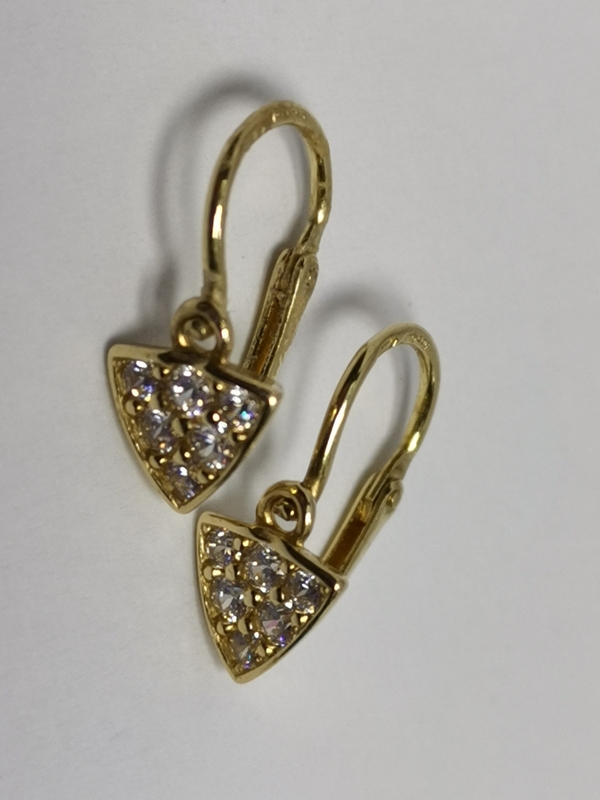 Zlaté dětské naušnice