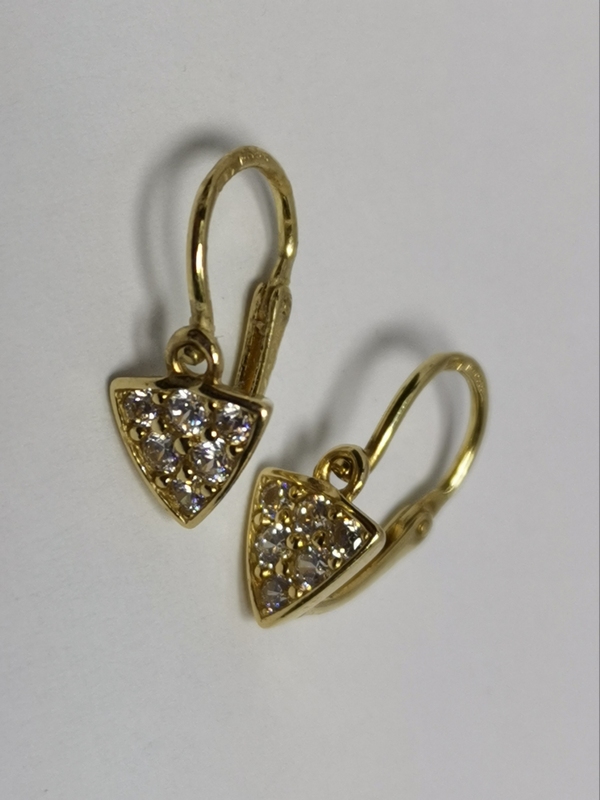 Zlaté dětské naušnice