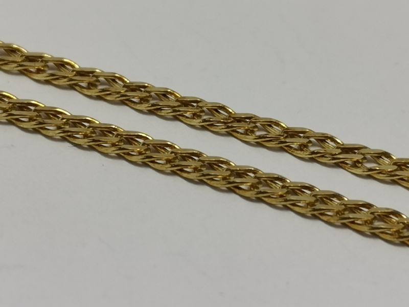 Zlatý řetízek rombo