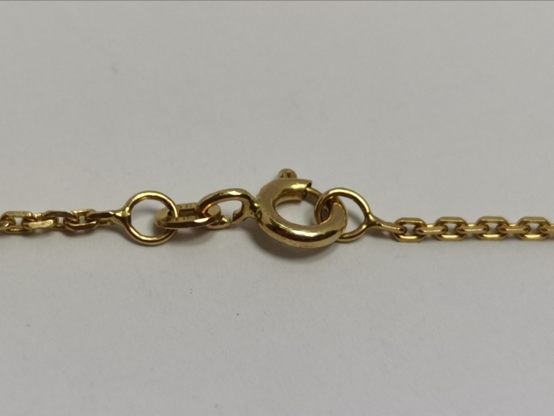 Zlatý řetízek broušený anker