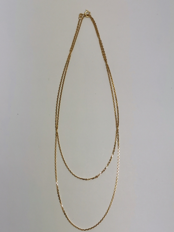 Zlatý řetízek broušený anker