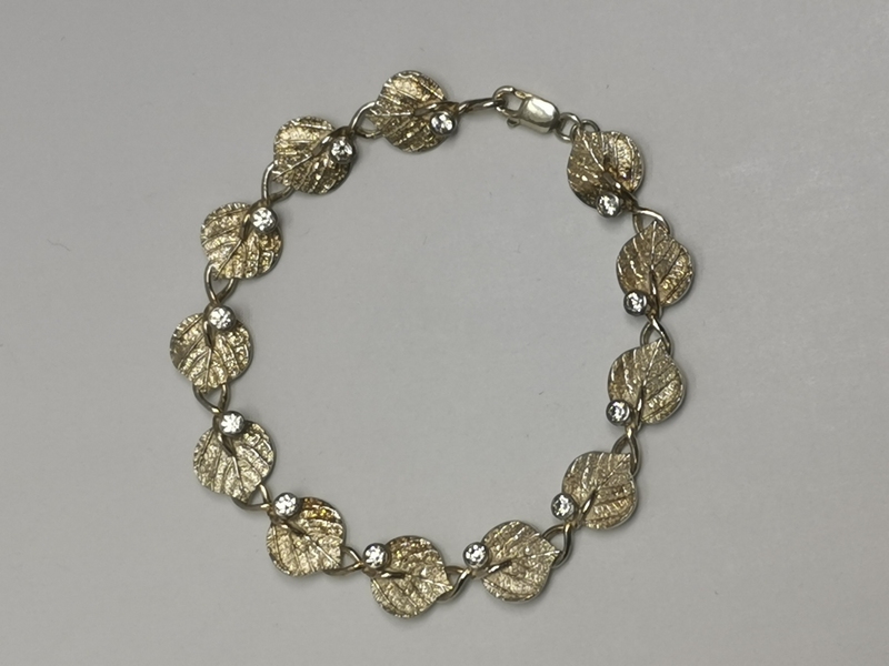 Stříbrný dámský náramek se zirkony - autorský šperk Jiřího Moravce