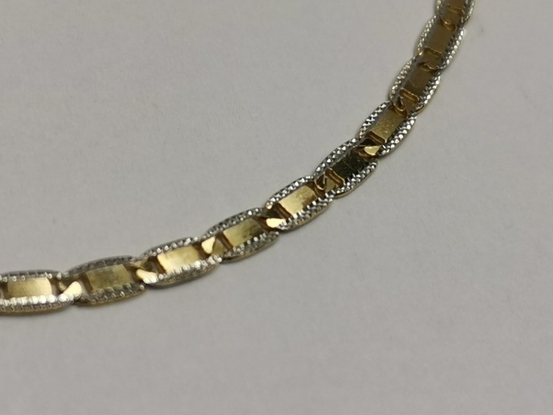 Zlatý řetízek "žiletky"