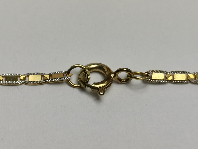 Zlatý řetízek "žiletky"