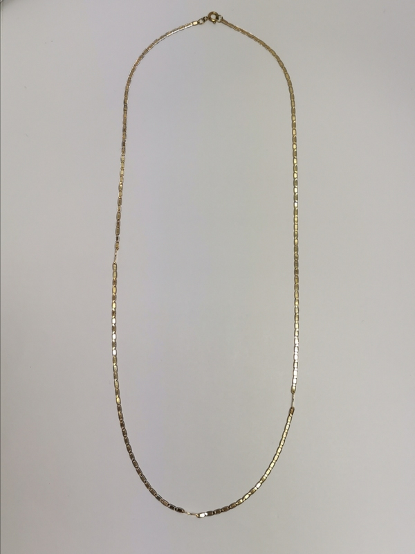 Zlatý řetízek "žiletky"