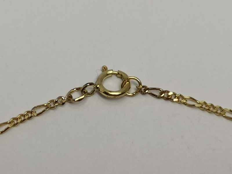 Zlatý řetízek figaro