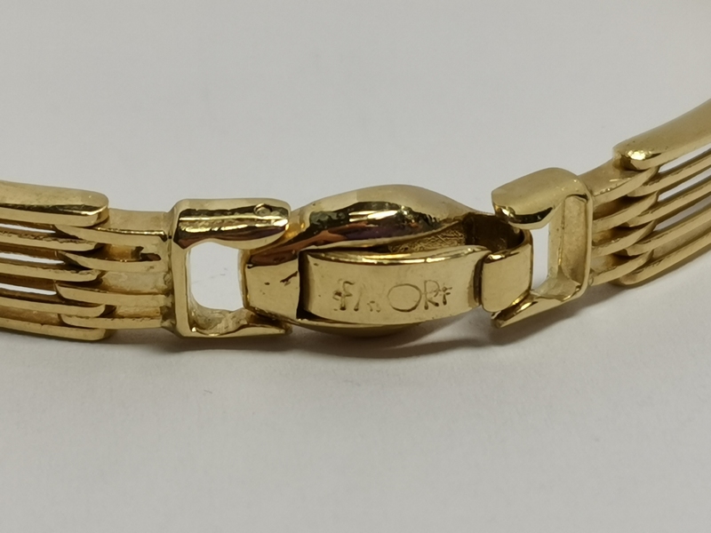 Zlatý náramek článkový