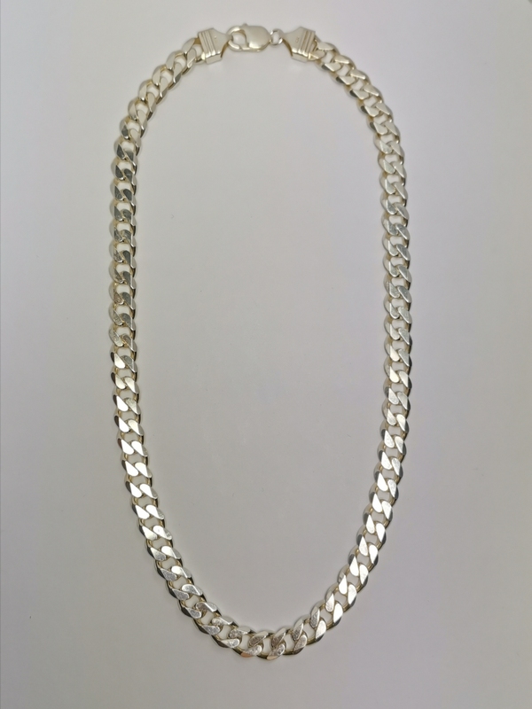 Silný stříbrný řetízek - pancer