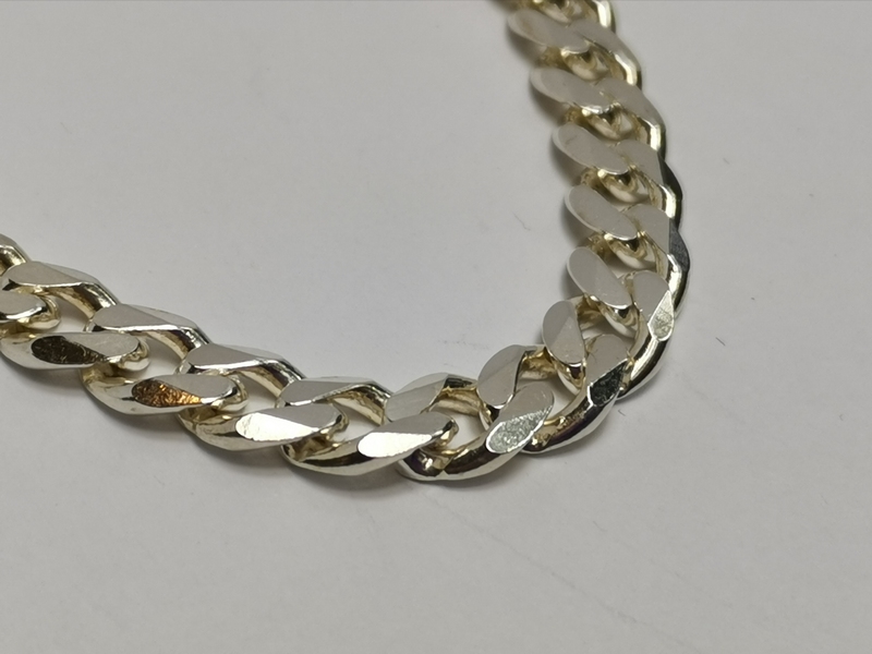 Silný stříbrný řetízek - pancer