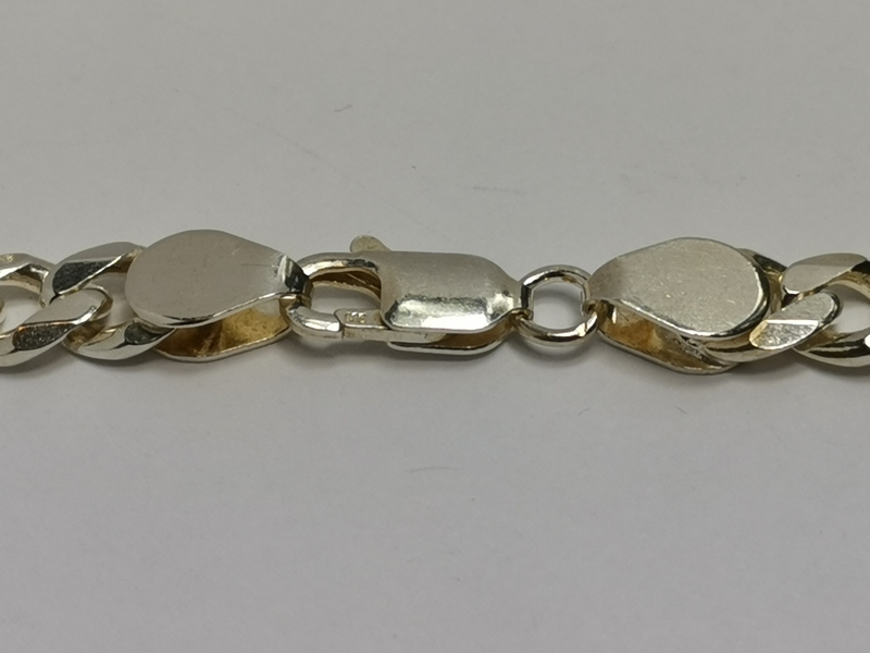 Silný stříbrný řetízek - pancer