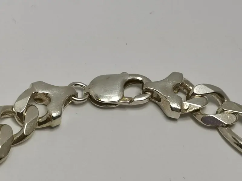 Silný stříbrný řetízek - figaro