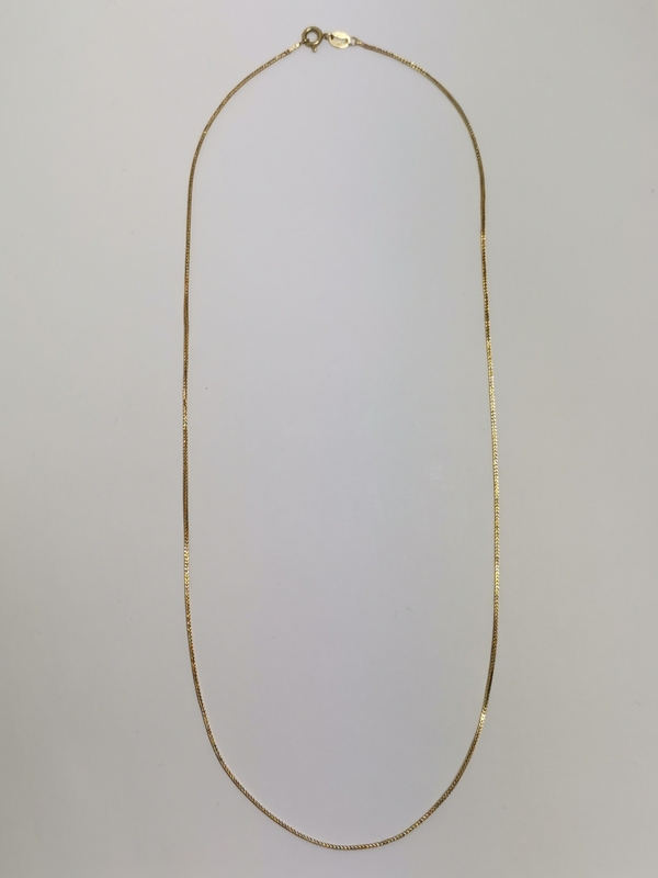 Zlatý řetízek pletený