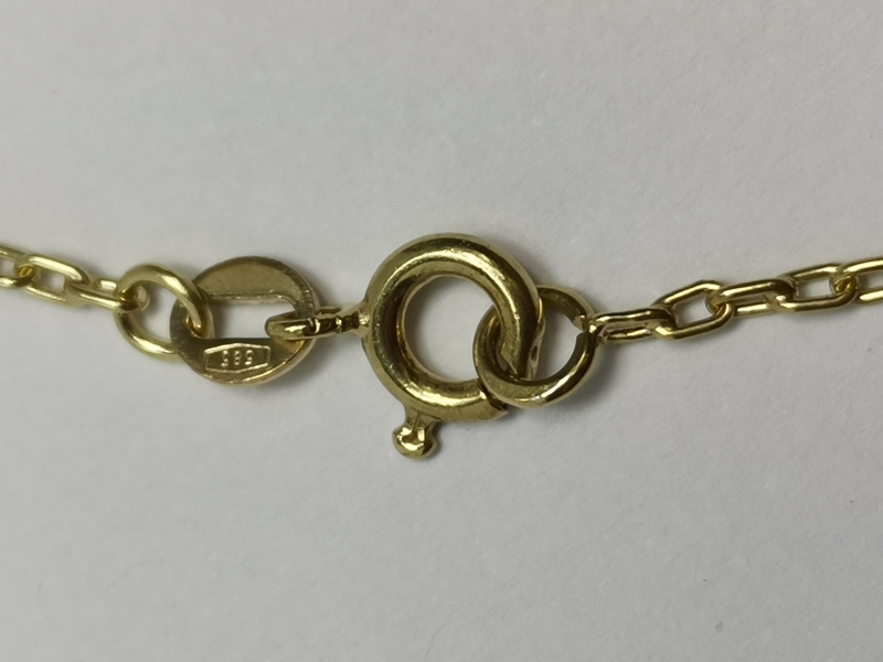 Zlatý dámský náramek s točenými tyčkami