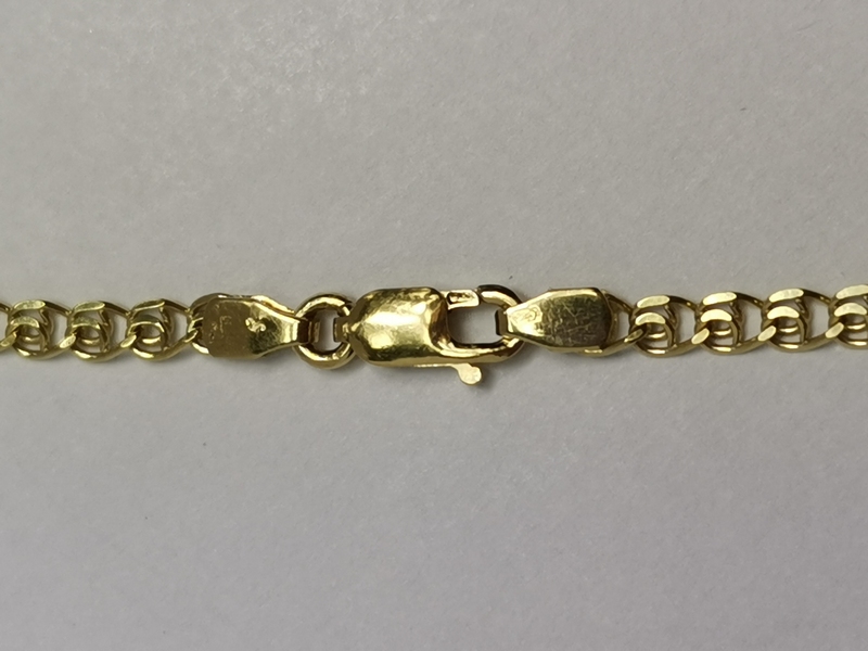 Zlatý řetízek ozdobný