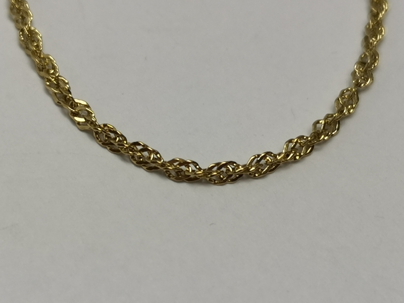 Zlatý dámský náramek lambáda