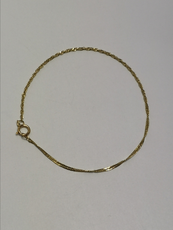 Zlatý dámský náramek lambáda