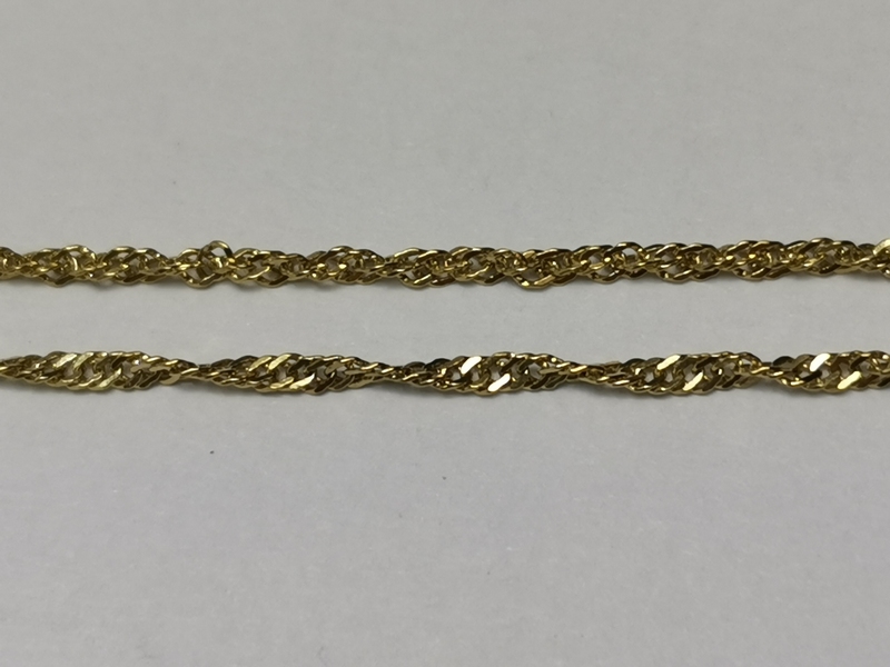 Zlatý dámský náramek lambáda