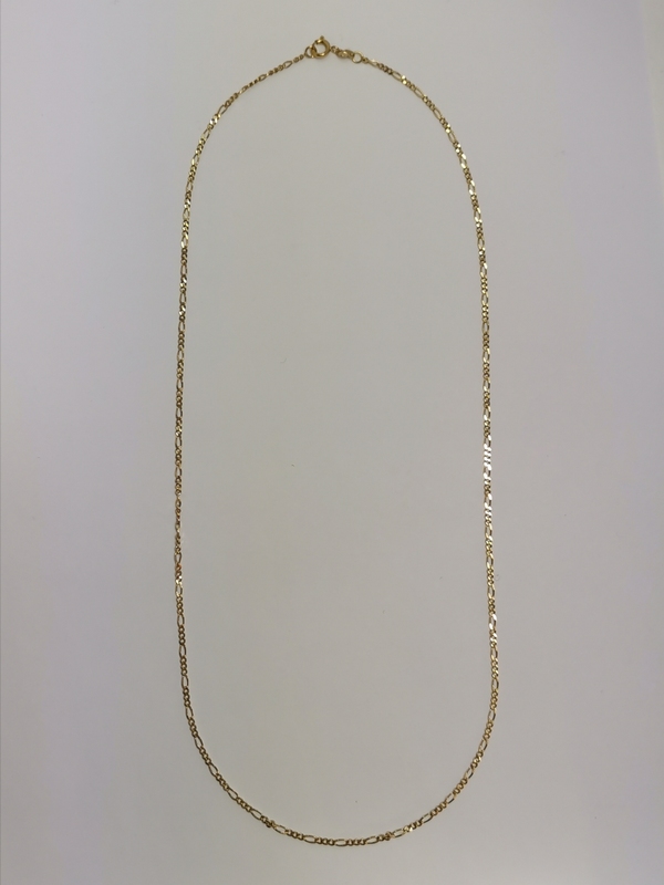 Zlatý řetízek figaro