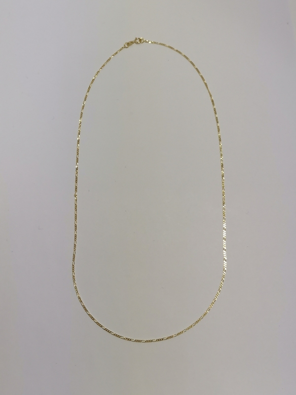 Zlatý řetízek figaro