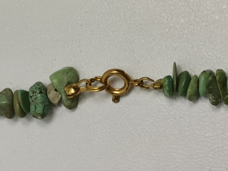 Korále tromlované tyrkys