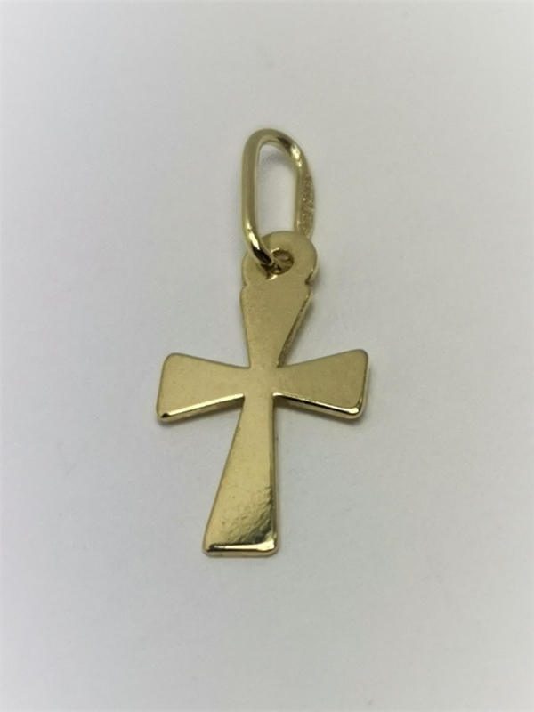 Zlatý přívěs kříž