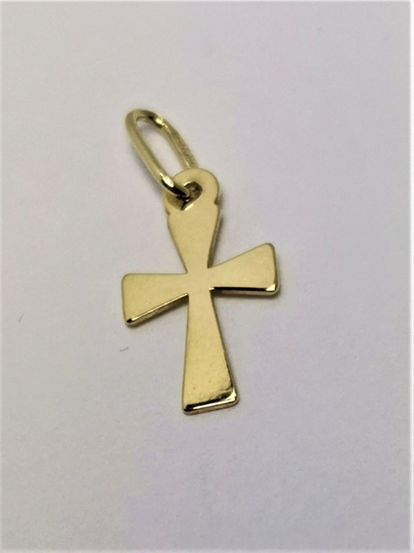 Zlatý přívěs kříž