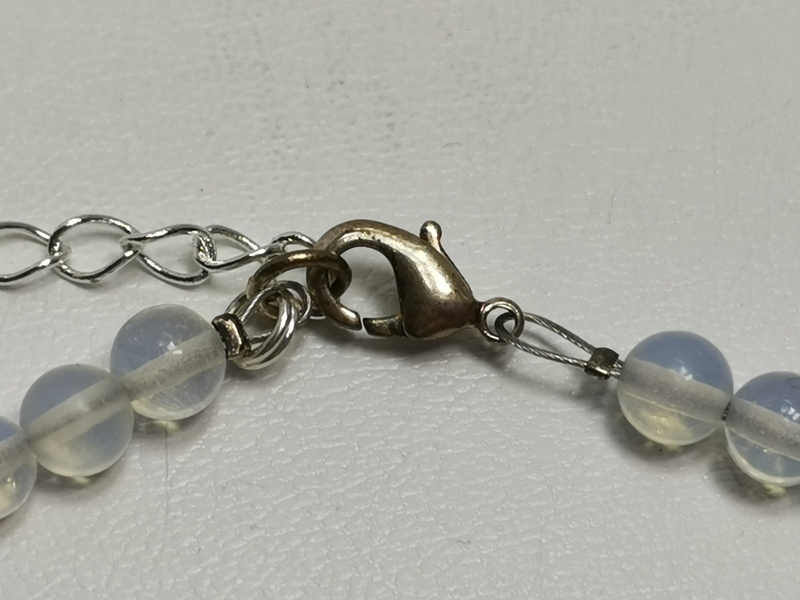 Náhrdelník opalit, broušené kuličky