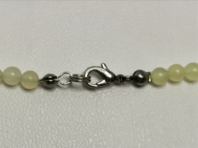 Korále jadeit, broušené kuličky