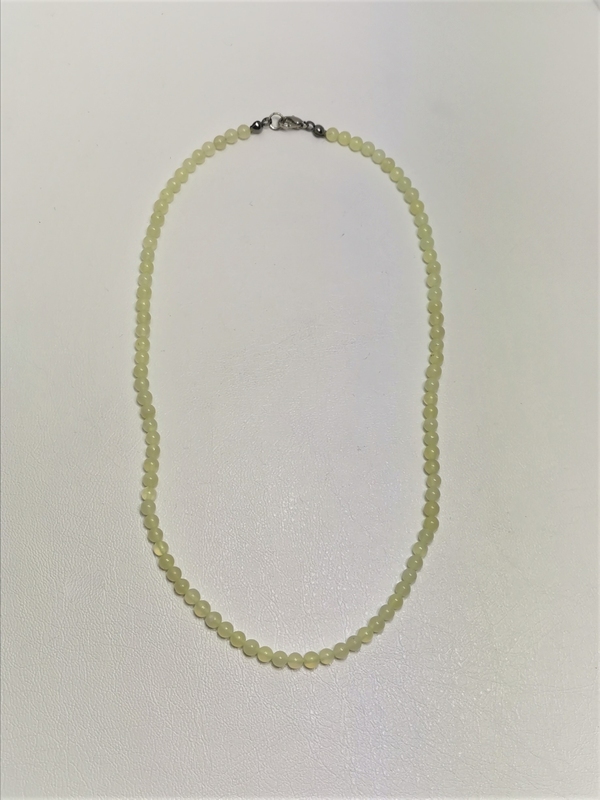 Korále jadeit, broušené kuličky