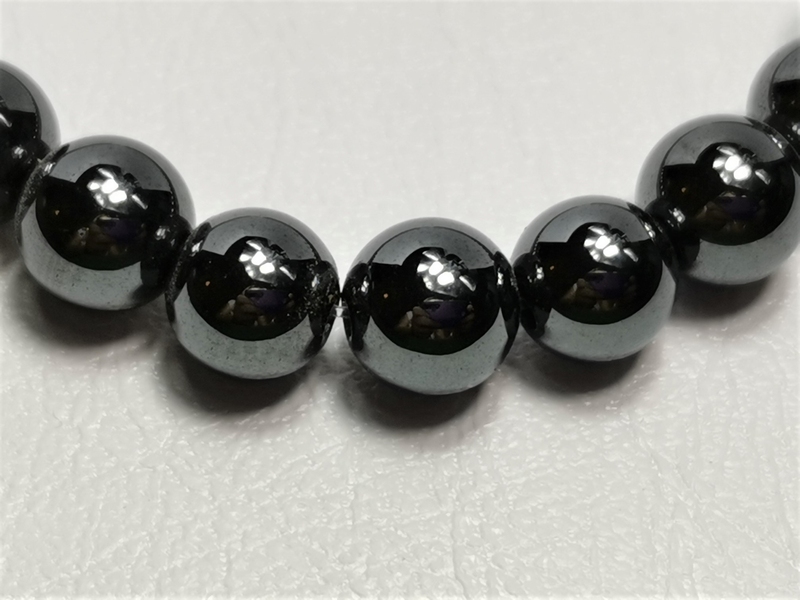 Korále hematit, broušené kuličky