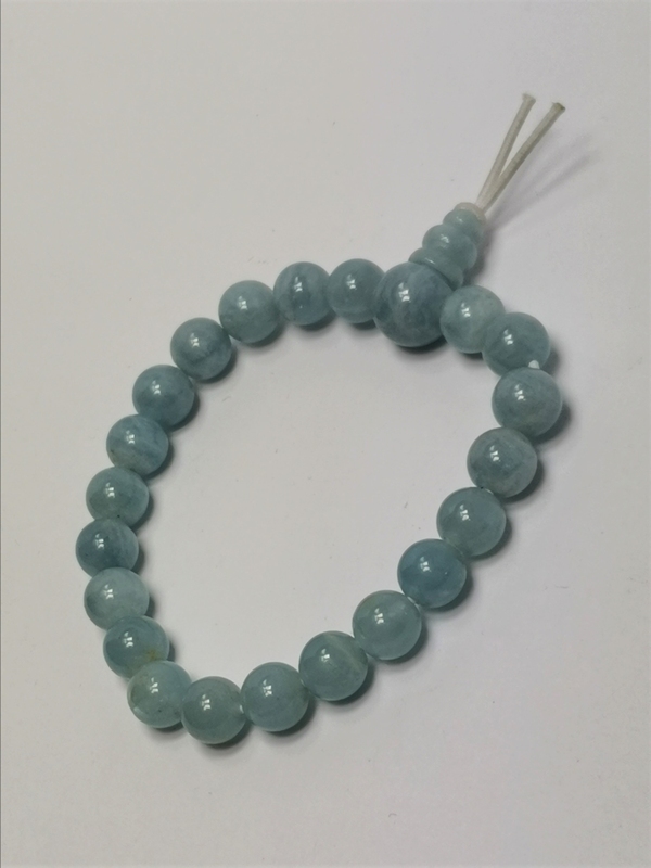 Buddhův energetický náramek, akvamarín