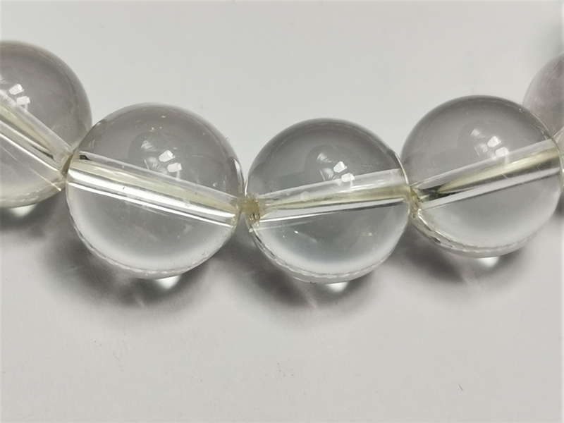 Náramek křišťál, broušené kuličky