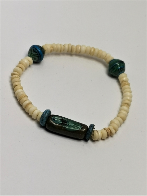 Náramek korálky, keramika