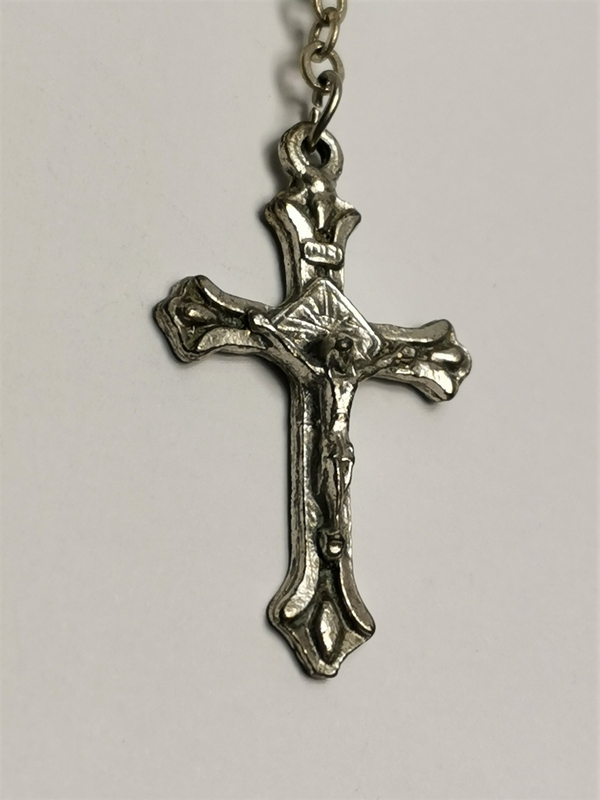 Růženec ze skleněných kuliček, zelený