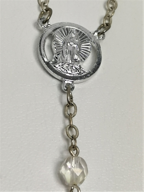 Růženec z přírodního kamene, jahodového křemene (strawberry quartz)