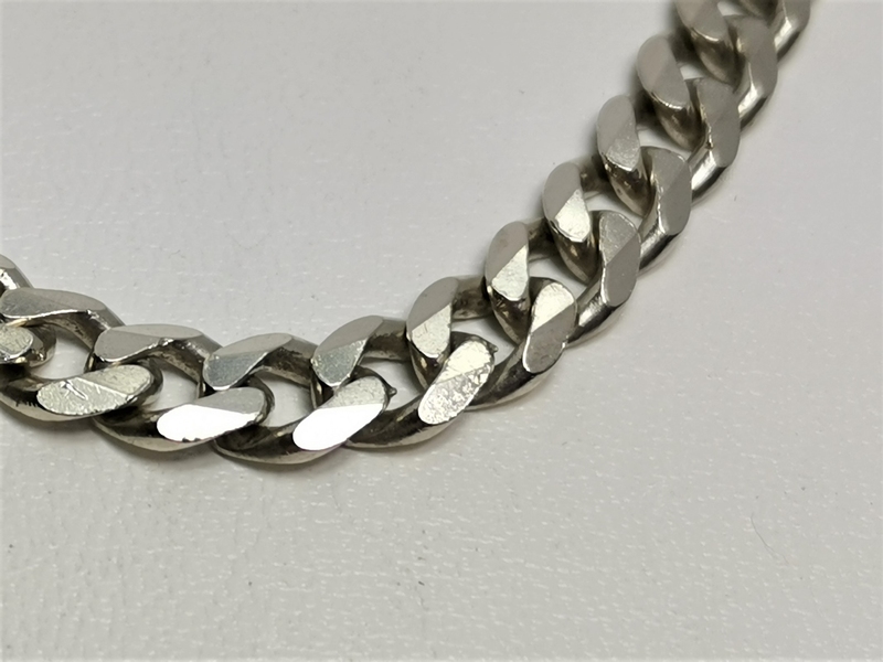 Silný stříbrný řetízek - pancer