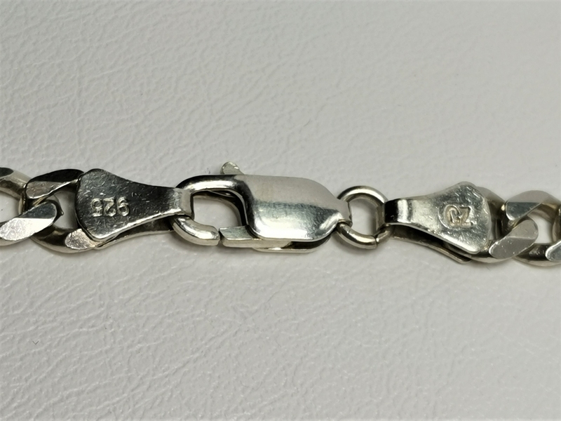 Silný stříbrný řetízek - pancer