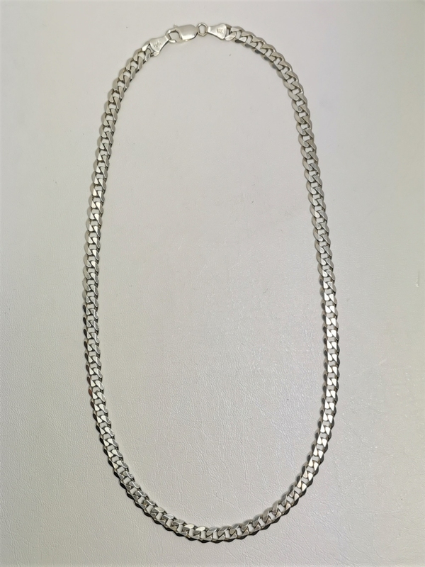 Silný stříbrný řetízek - pancer