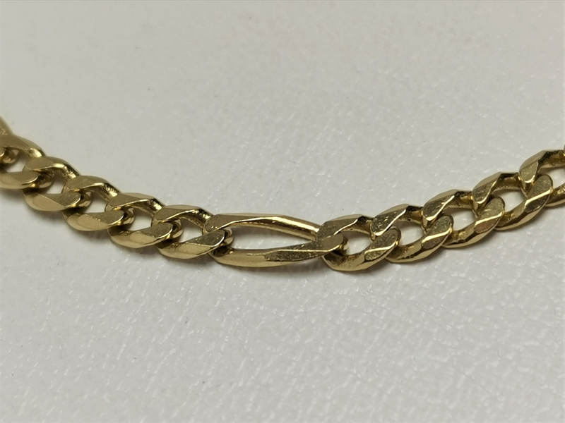 Zlatý dámský náramek figaro